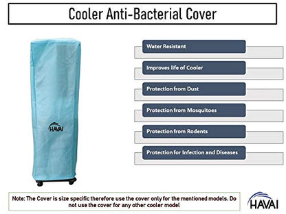 HAVAI Anti Bacterial Cover for Usha Tornado ZX 34 Litre Tower Cooler Water Resistant. Cover Size(LXBXH) cm: 38 X 37 X 118