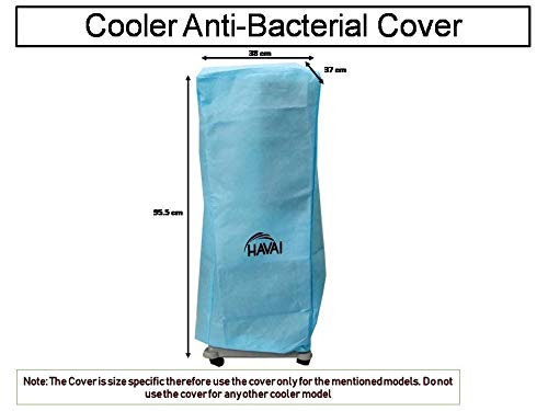 HAVAI Anti Bacterial Cover for Crompton Mystique 20 Litre Tower Cooler Water Resistant.Cover Size(LXBXH) cm: 38 X 37 X 95.5