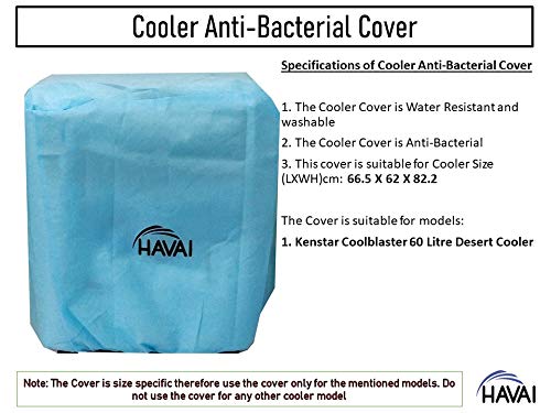 HAVAI Anti Bacterial Cover for Kenstar Coolblaster 60 Litre Window Cooler Water Resistant.Cover Size(LXBXH) cm:66.5 X 62 X 82.2