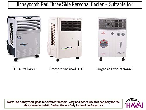 HAVAI 3 Side Honeycomb Pad for USHA Stellar ZX 20 L Personal Air Cooler