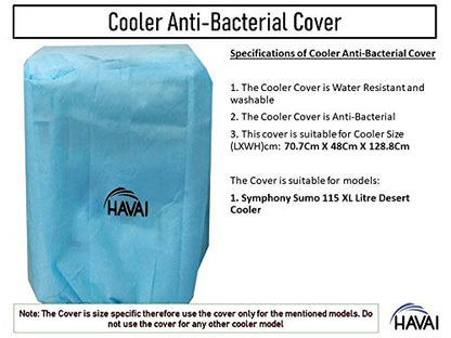 HAVAI Anti Bacterial Cover for Symphony Sumo 115 XL Desert Cooler Water Resistant.Cover Size(LXBXH) cm: 70.7 X 48 X 128.8