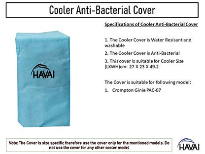 HAVAI Anti Bacterial Cover for Crompton Ginie 7 Litre Personal Cooler Water Resistant. Cover Size(LXBXH) cm: 27 X 23 X 49.2