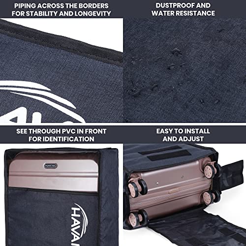 HAVAI Suitcase Storage Protector - Store your suitcase Safely (30 Inch), Navy Blue, Pack of 1