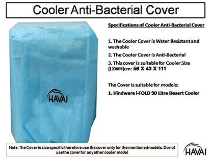 HAVAI Anti Bacterial Cover for Hindware i-FOLD 90 Litre Desert Cooler Water Resistant.Cover Size(LXBXH) cm: 56 X 43 X 111