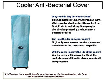 HAVAI Anti Bacterial Cover for Crompton Mystique DLX 34 Litre Tower Cooler Water Resistant. Cover Size(LXBXH) cm: 38 X 37 X 118