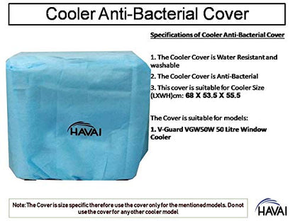 HAVAI Anti Bacterial Cover for V-Guard VGW50W 50 Litre Window Cooler Water Resistant.Cover Size(LXBXH) cm: 68 X 53.5 X 55.5
