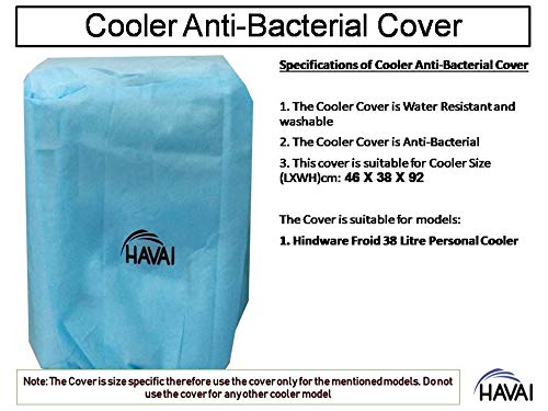 HAVAI Anti Bacterial Cover for Hindware Froid 38 Litre Personal Cooler Water Resistant.Cover Size(LXBXH) cm:46 X 38 X 92