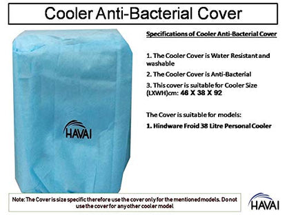 HAVAI Anti Bacterial Cover for Hindware Froid 38 Litre Personal Cooler Water Resistant.Cover Size(LXBXH) cm:46 X 38 X 92