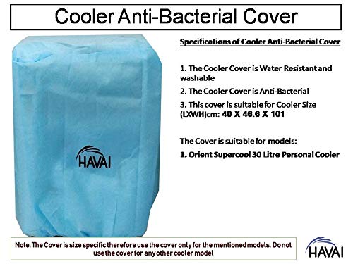 HAVAI Anti Bacterial Cover for Orient Supercool 30 Litre Personal Cooler Water Resistant.Cover Size(LXBXH) cm:40 X 46.6 X 101