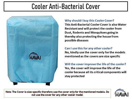 HAVAI Anti Bacterial Cover for Symphony Touch 55 Litre Desert Cooler Water Resistant.Cover Size(LXBXH) cm: 77.3 X 44 X 97