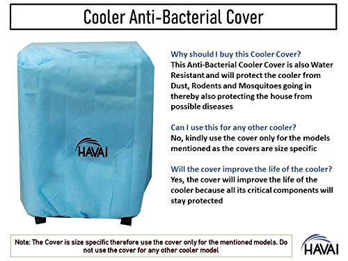 HAVAI Anti Bacterial Cover for Symphony Touch 35 Litre Personal Cooler Water Resistant.Cover Size(LXBXH) cm: 48 X 36 X 81.3