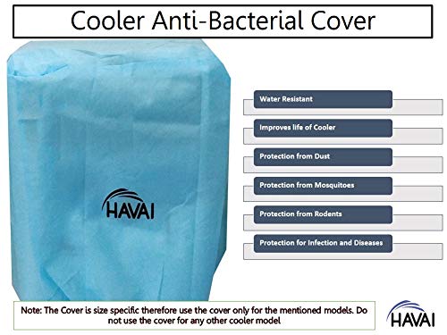 HAVAI Anti Bacterial Cover for Hindware Calisto 105 Litre Desert Cooler Water Resistant.Cover Size(LXBXH) cm: 63 X 51 X 104