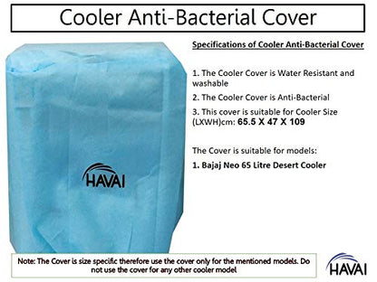 HAVAI Anti Bacterial Cover for Bajaj Neo 65 Litre Desert Cooler Water Resistant.Cover Size(LXBXH) cm: 65.5 X 47 X 109