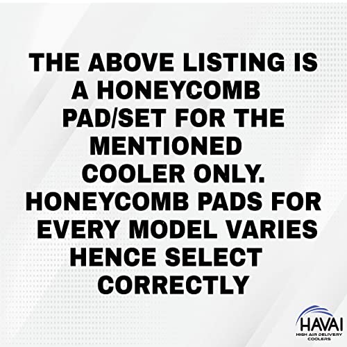 HAVAI Honeycomb Pad - Back - for Croma Polar 47 Litre Tower Cooler