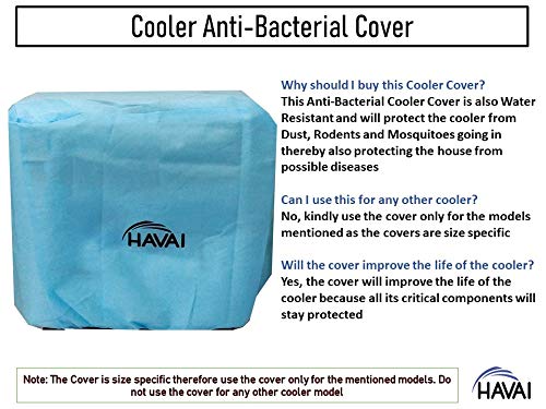 HAVAI Anti Bacterial Cover for Symphony Jumbo 51 Litre Window Cooler Water Resistant.Cover Size(LXBXH) cm:65.5 X 63.4 X 77.3