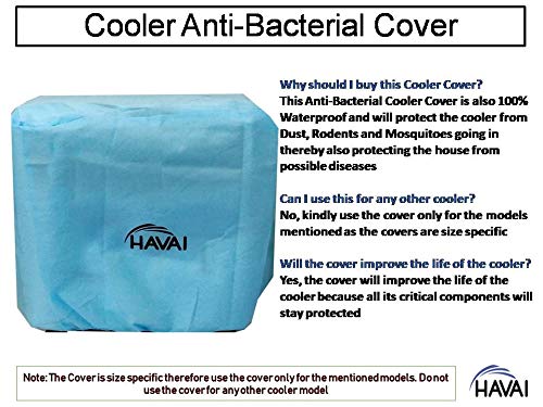 HAVAI Anti Bacterial Cover for Symphony Jumbo 65 Litre Window Cooler Water Resistant.Cover Size(LXBXH) cm:68.4 X 66 X 80.8