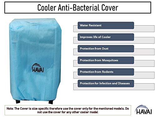 HAVAI Anti Bacterial Cover for Hindware Snowcrest Spectra 24 Litre Personal Cooler Water Resistant.Cover Size(LXBXH) cm:48.5 X 39 X 92.5