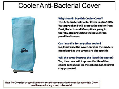 HAVAI Anti Bacterial Cover for Crompton Mystique 20 Litre Tower Cooler Water Resistant.Cover Size(LXBXH) cm: 38 X 37 X 95.5