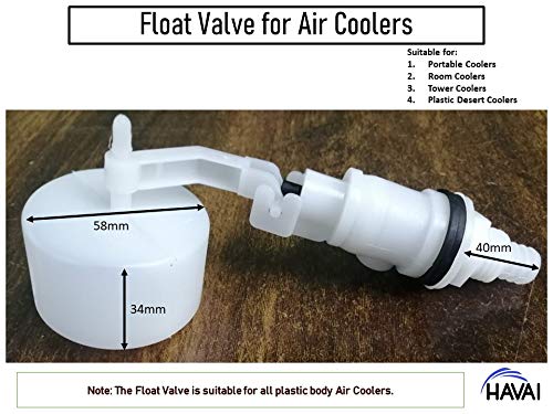 HAVAI Direct Float Valve for Water Tank in Plastic Body Air Coolers