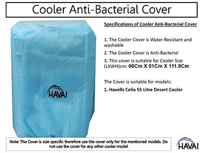 HAVAI Anti Bacterial Cover for Havells Celia G 55 Litre Desert Cooler Water Resistant.Cover Size(LXBXH) cm: 66 X 51 X 111.5