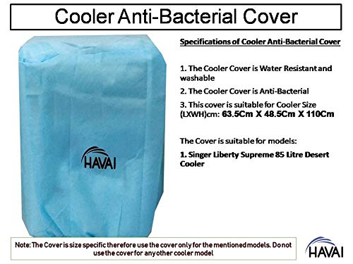 HAVAI Anti Bacterial Cover for Singer Liberty Supreme 85 Litre Desert Cooler Water Resistant.Cover Size(LXBXH) cm: 63.5 X 48.5 X 110