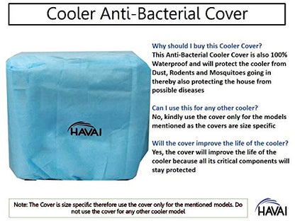 HAVAI Anti Bacterial Cover for Usha Buddy 45 Litre Window Cooler Water Resistant.Cover Size(LXBXH) cm:56 X 55 X 79