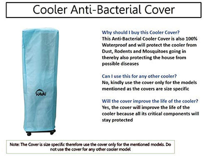 HAVAI Anti Bacterial Cover for Aisen Yuva+ 34 Litre Tower Cooler Water Resistant. Cover Size(LXBXH) cm: 38 X 37 X 118