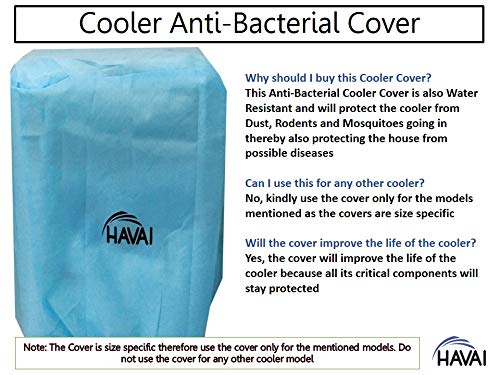 HAVAI Anti Bacterial Cover for Crompton Optimus 100 Litre Desert Cooler Water Resistant.Cover Size(LXBXH) cm: 71.5 X 48 X 123.5