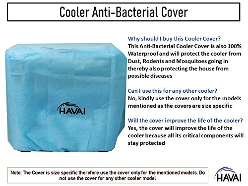 HAVAI Anti Bacterial Cover for Bajaj MD 2020 50 Litre Window Cooler Water Resistant.Cover Size(LXBXH) cm:65.5 X 54.5 X 56.5