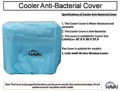 HAVAI Anti Bacterial Cover for Cello Swift 50 Litre Window Cooler Water Resistant.Cover Size(LXBXH) cm: 67.5 X 55 X 57.5
