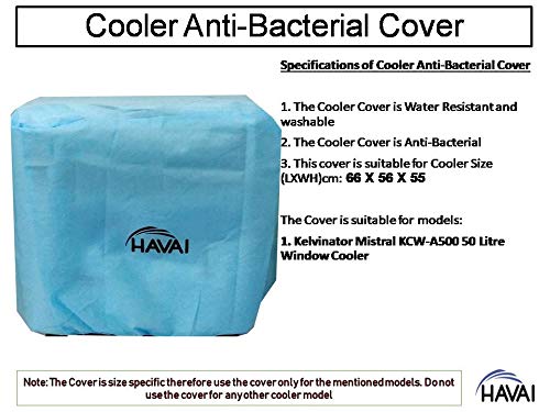 HAVAI Anti Bacterial Cover for Kelvinator Mistral KCW-A500 50 Litre Window Cooler Water Resistant.Cover Size(LXBXH) cm: 68 X 53.5 X 55.5