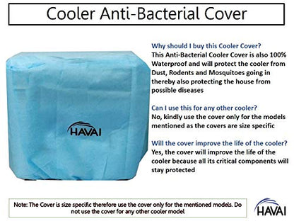 HAVAI Anti Bacterial Cover for Havells Brina Grey 50 Litre Window Cooler Water Resistant.Cover Size(LXBXH) cm: 64.5 X 56 X 57