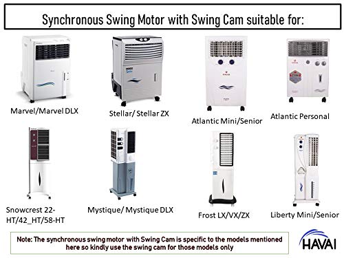 HAVAI Synchronous Swing Motor with Swing Cam for Usha Stellar/Stellar ZX Personal Cooler and Tornado/Tornado ZX Tower Cooler