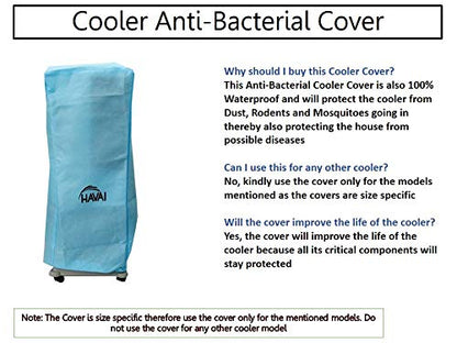 HAVAI Anti Bacterial Cover for Bajaj TMH12 12 Litre Tower Cooler Water Resistant. Cover Size(LXBXH) cm: 32 X 34 X 960