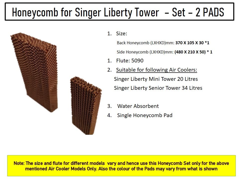 HAVAI Honeycomb Pad Set for Singer Liberty Mini/Senior Tower Cooler