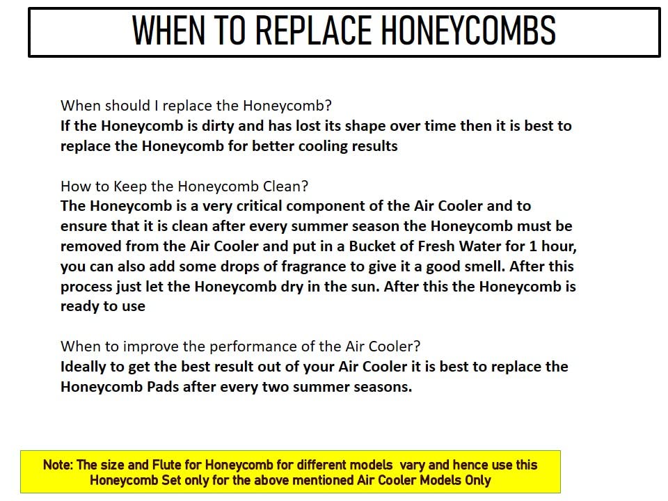 HAVAI Honeycomb Pad - Back - for Voltas Alfa 28 Litre Personal Cooler