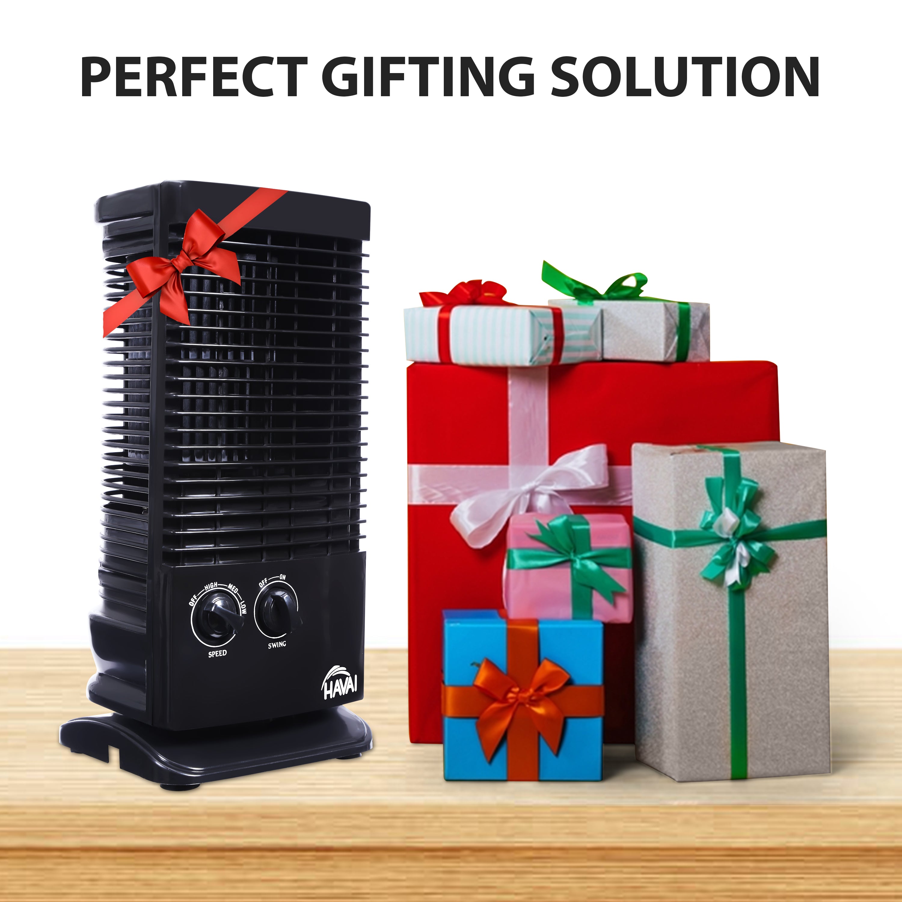 HAVAI Small Tower Fan - Black