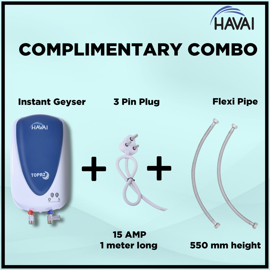 HAVAI Topaz 3 Litre Instant Water Heater / Geyser