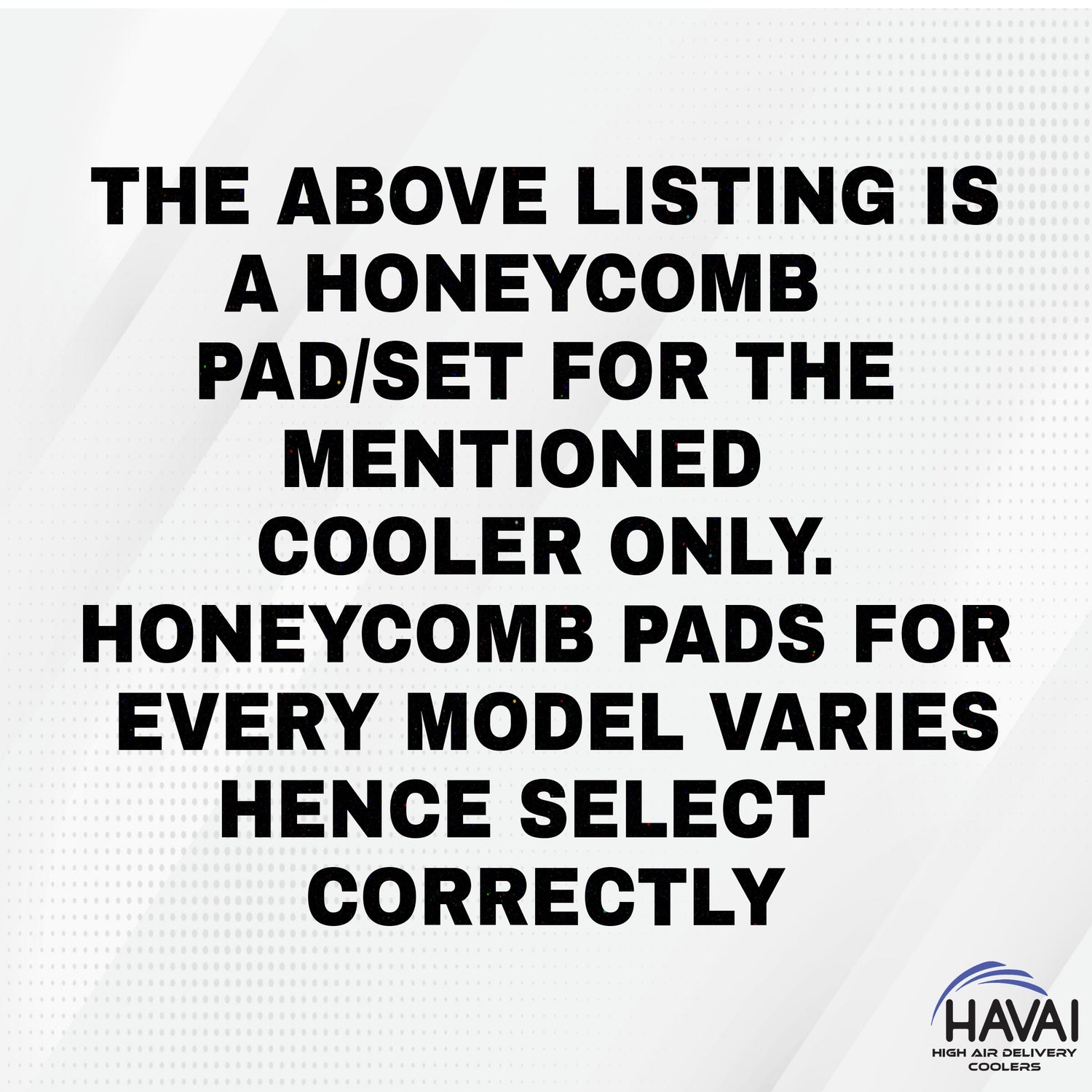 HAVAI Honeycomb Pad - Set of 3 - for Havells Freddo 70 Litre Desert Cooler
