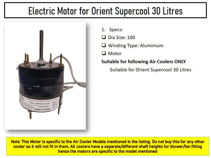 Main/Electric Motor - For Orient Supercool CP3001H 30 Litre Personal Cooler