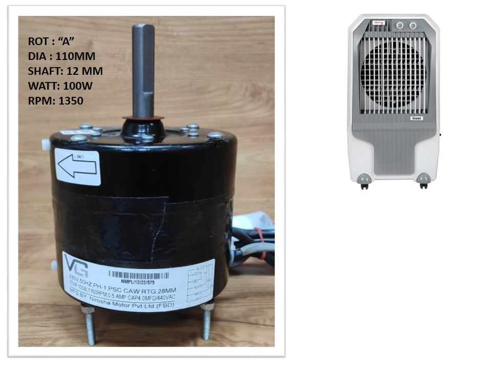 Main/Electric Motor - For McCoy Gust 85 Litre Desert Cooler