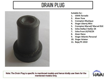 HAVAI Drain Plug - For Specific Models ONLY