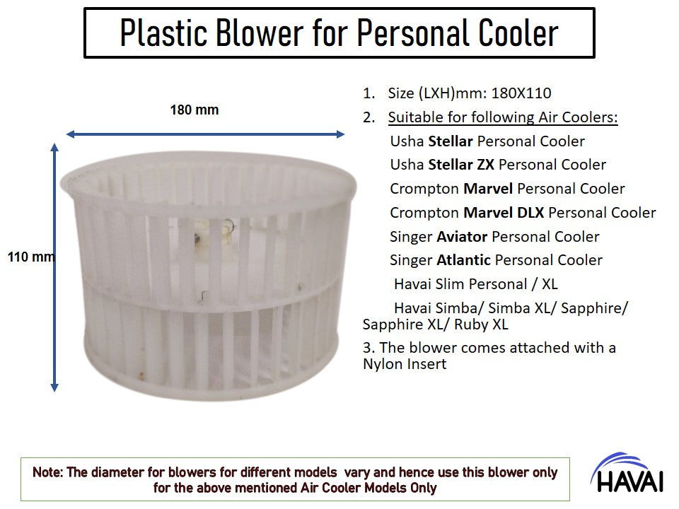 HAVAI Plastic Blower – Personal Cooler