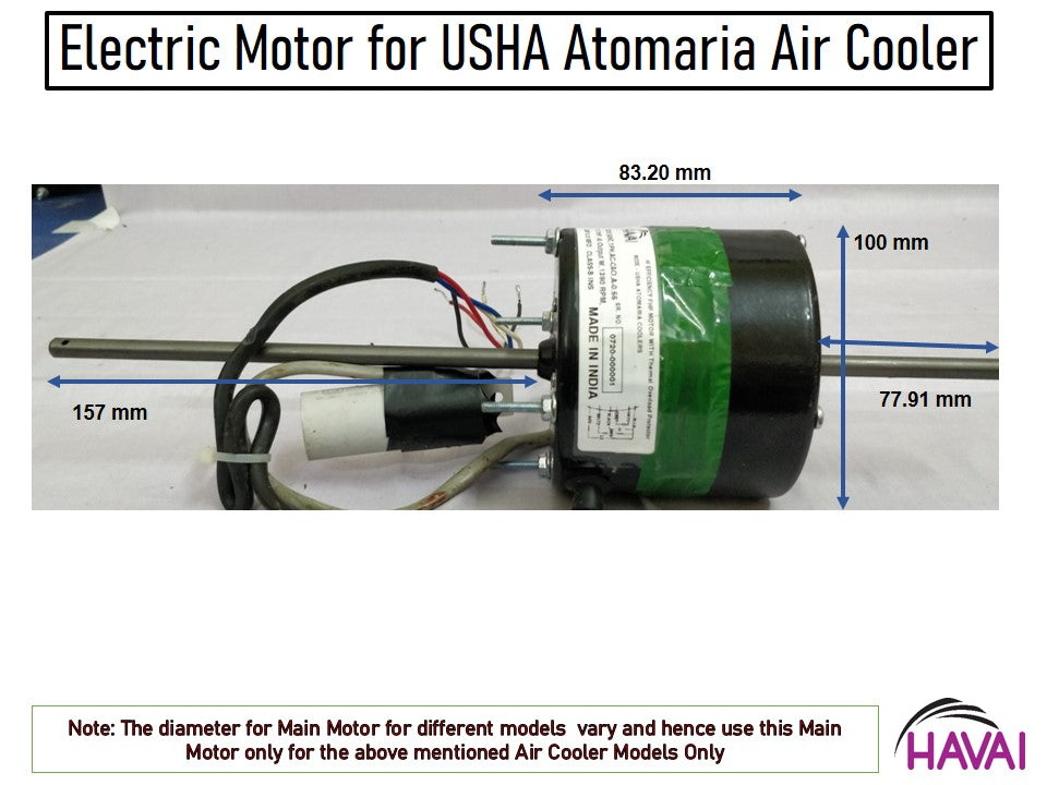 HAVAI Electric Motor – USHA Atomaria Cooler