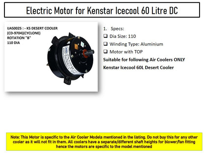 Main/Electric Motor - For Kenstar Icecool 60 Litre Desert Cooler