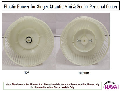 HAVAI Plastic Blower – Personal Cooler compatible with Singer Atlantic Mini/Senior
