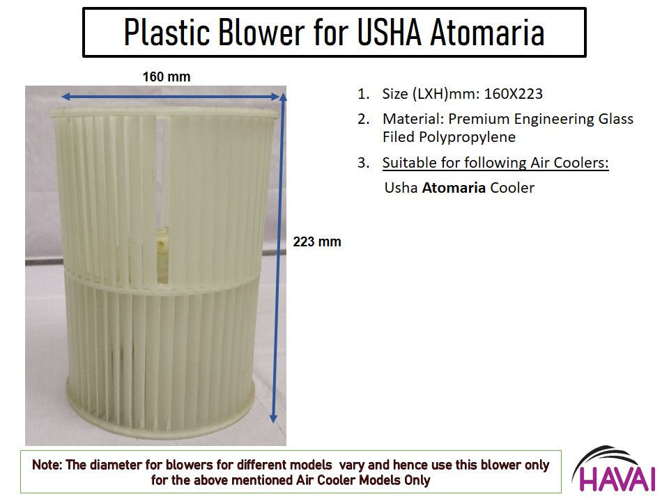 HAVAI Plastic Blower – For Atomaria Air Cooler