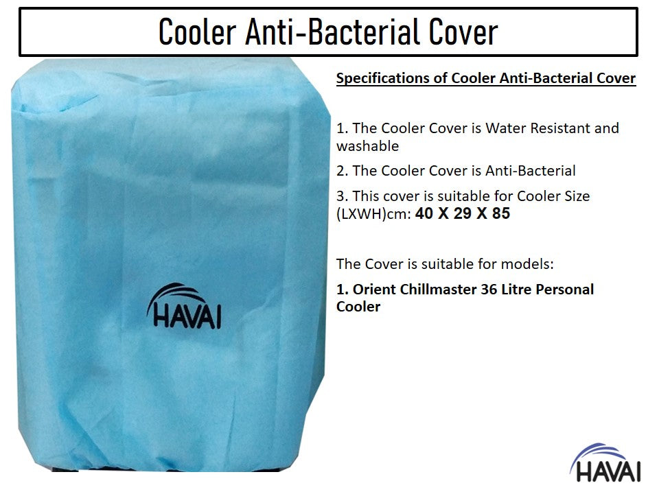 HAVAI Anti Bacterial Cover for Orient Chillmaster 36 Litre Personal Cooler Water Resistant.Cover Size(LXBXH) cm: 40 X 29 X 85