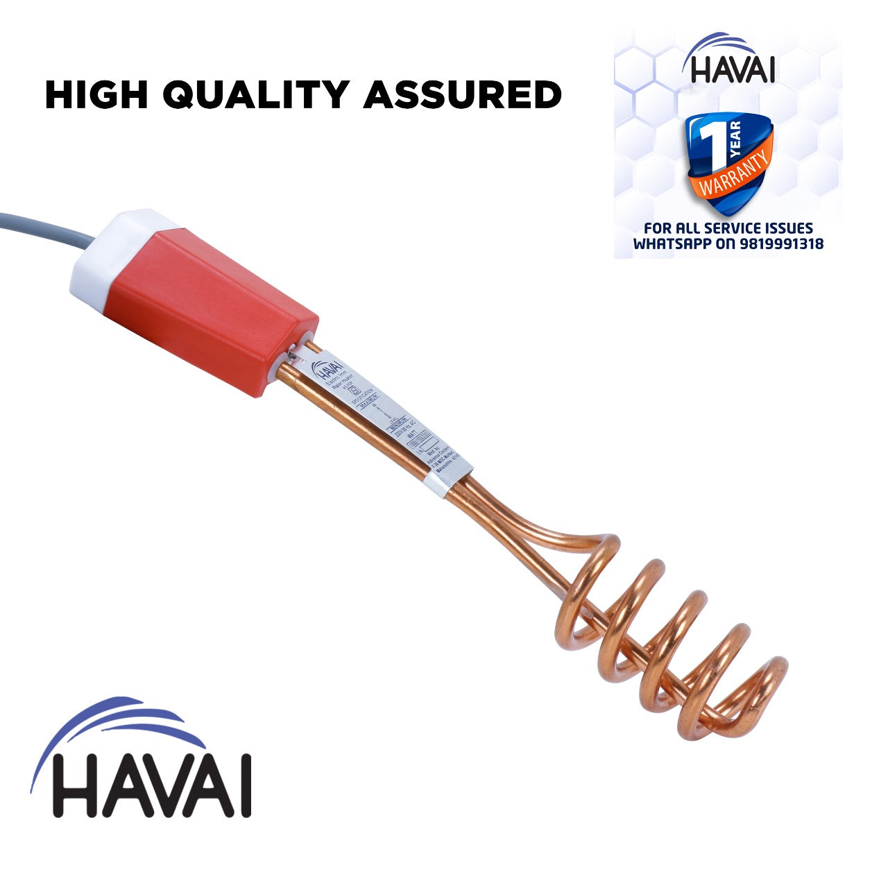 HAVAI Immersion Rod - Copper, 2000 W